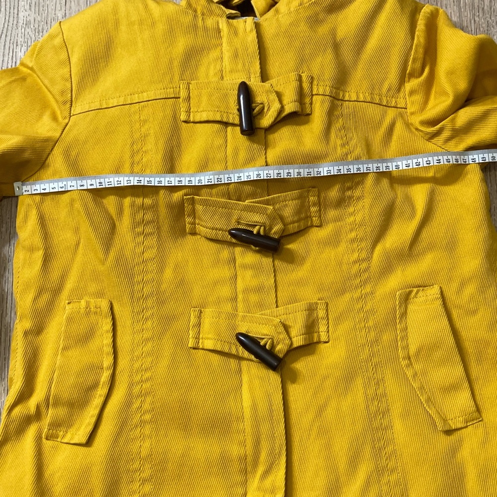 Banana Republic Yellow Hooded Toggle Jacket - Picture 11 of 13
